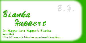 bianka huppert business card